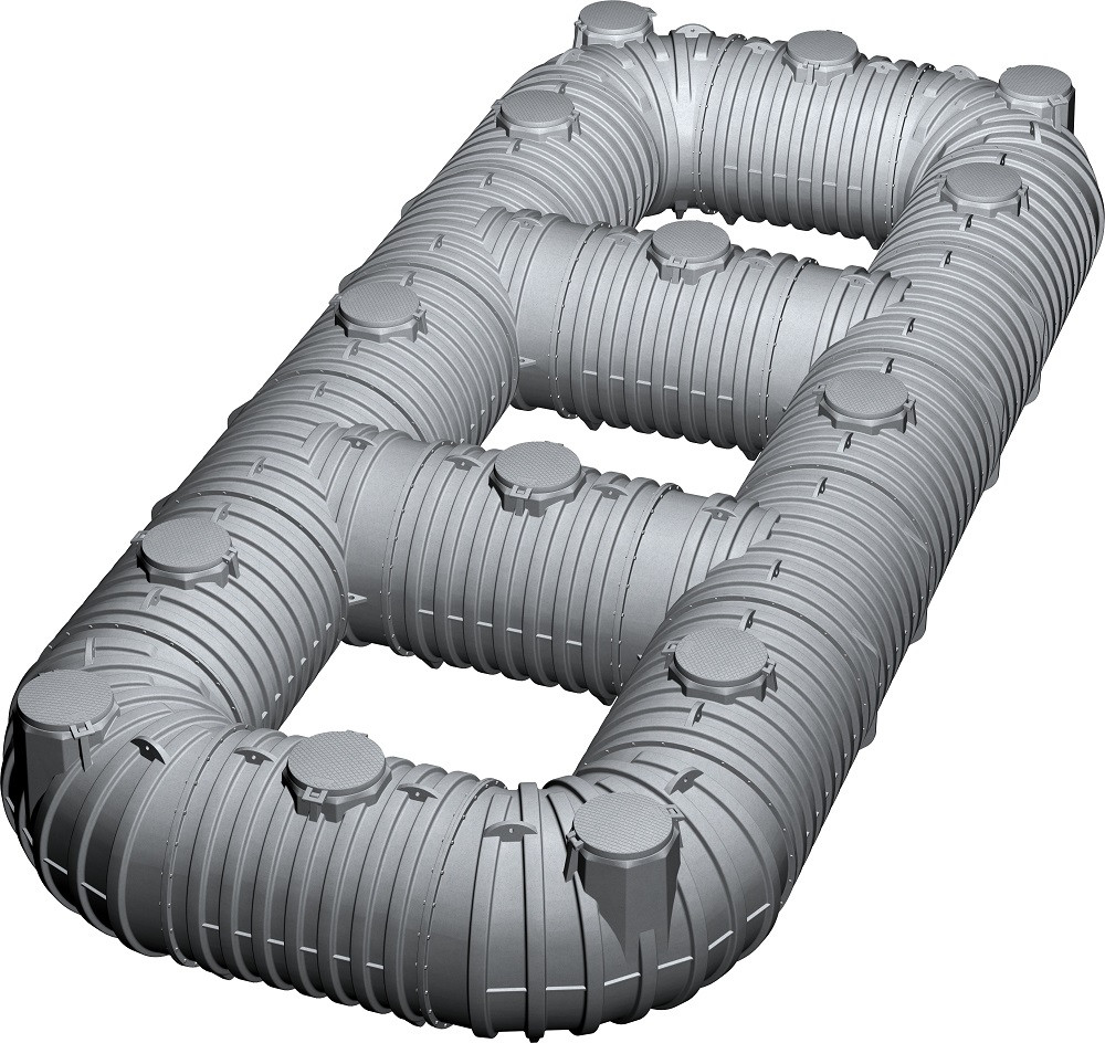 Velkokapacitní podzemní nádrže na dešťovou vodu