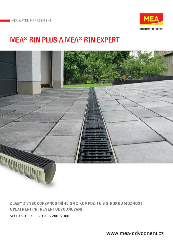MEA RIN PLUS a MEA RIN EXPERT- SMC žlaby