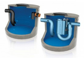 Betonové odlučovače s kolascenčním filtrem s odděleným kalovým prostorem