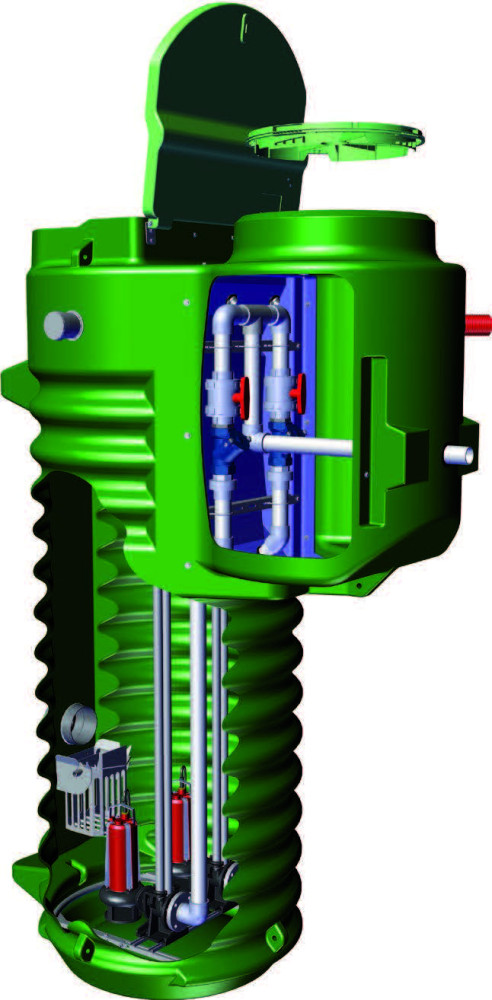 Přečerpávací stanice velkokapacitní pro velké městské a průmyslové aglomerace
