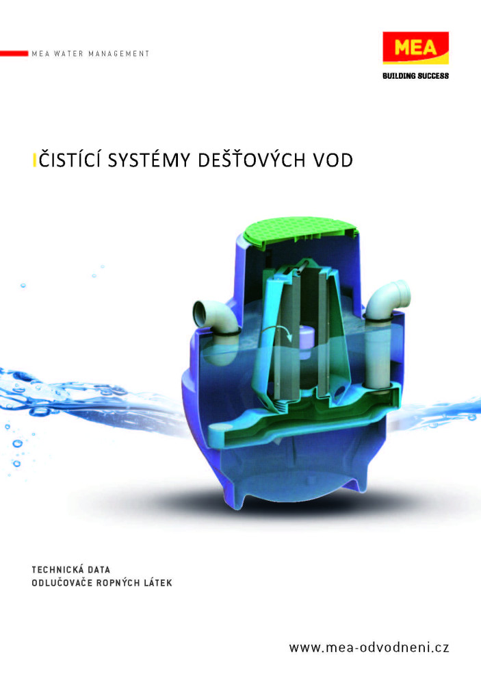MEA Přehled - Odlučovače ropných látek