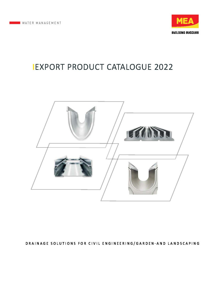 MEA drainage - Product catalogue 2022