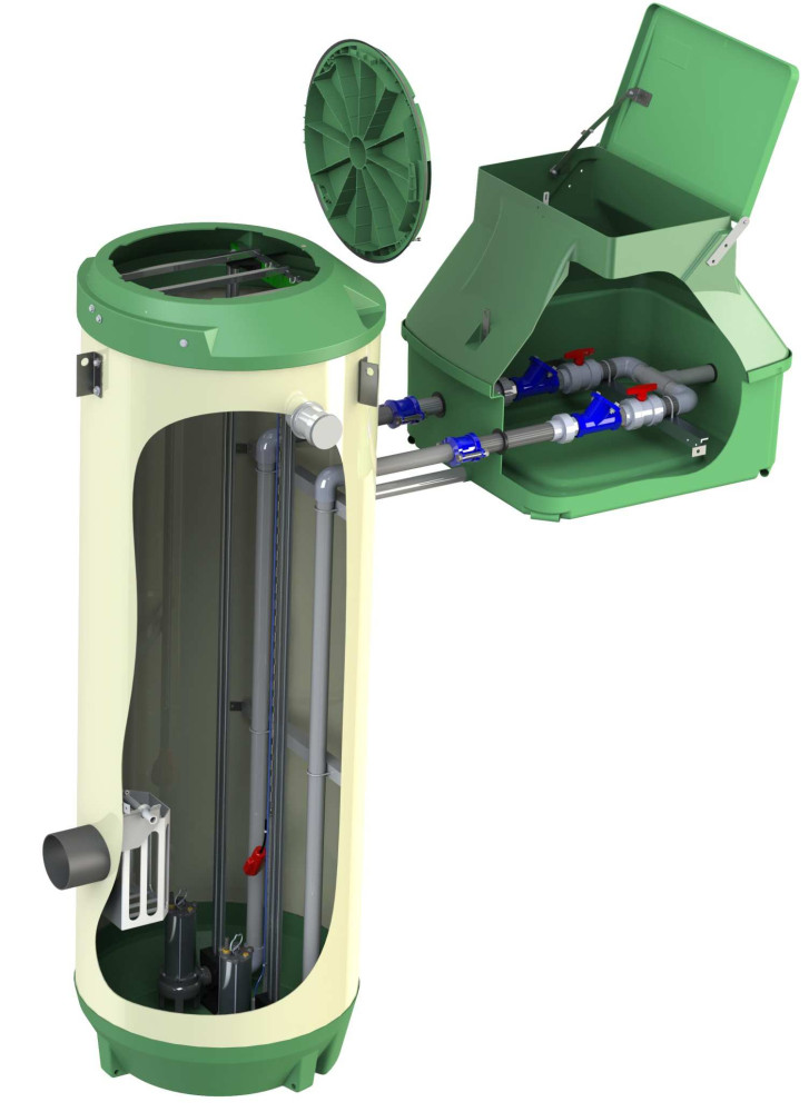 Přečerpávací stanice pro objekty a kanalizační síť