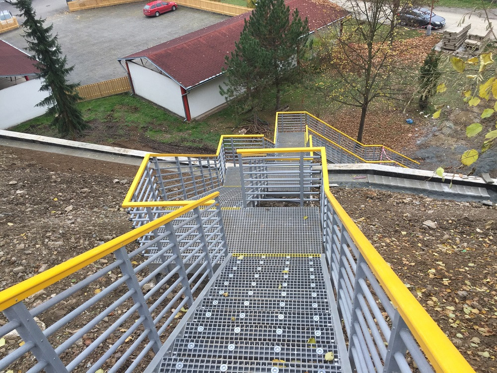 Veřejná schodiště, lávky a cyklostezky