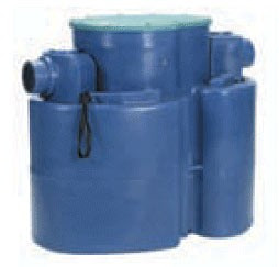 Odlučovače tuků a škrobů s vypouštěcím potrubím